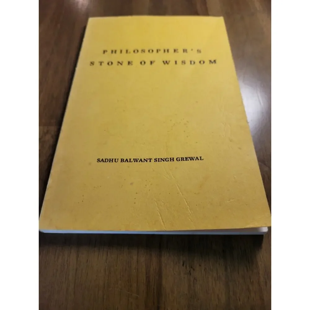 VTG 69 Philosopher's Stone of Wisdom Vol 1 Sadhu Balwant Singh Grewal Paperback